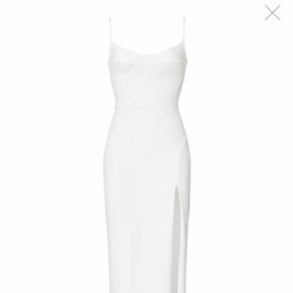 NWOT Katie May White Maxi Formal/ Evening Gown